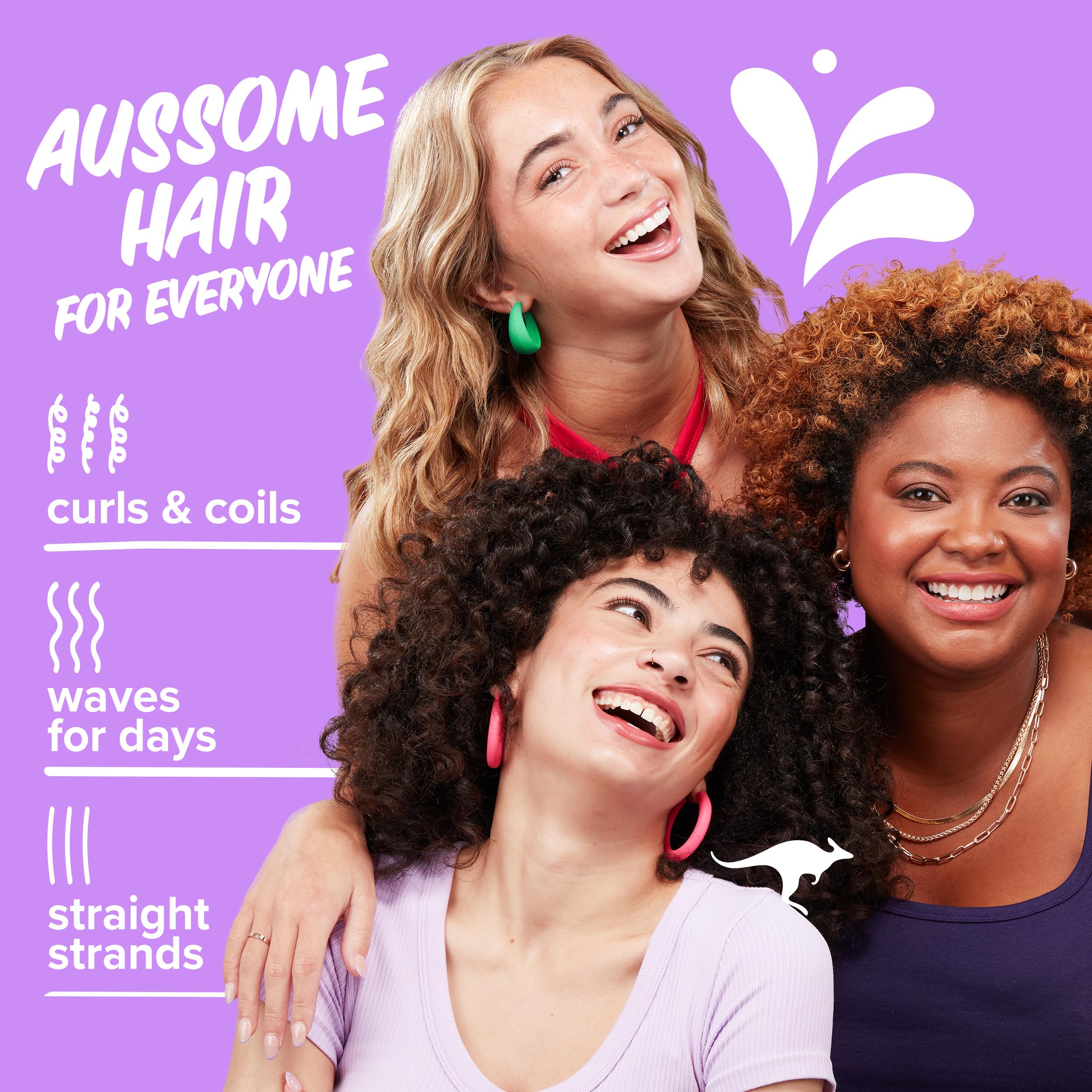 Aussie Total Miracle Hair Care Bundle: Shampoo, Conditioner, and 3 Minute Deep Treatment with Apricot & Macadamia Oil, Paraben-Free for Damaged Hair, 26.2 & 8 Fl Oz