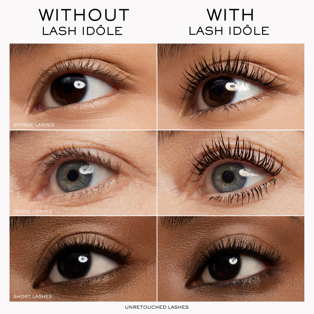 Lancôme Lash Idôle Lash-Lifting & Volumizing Mascara - Black Mascara for Instant Volume, Length & Lift - Smudge Proof & Up To 24H Wear - Black