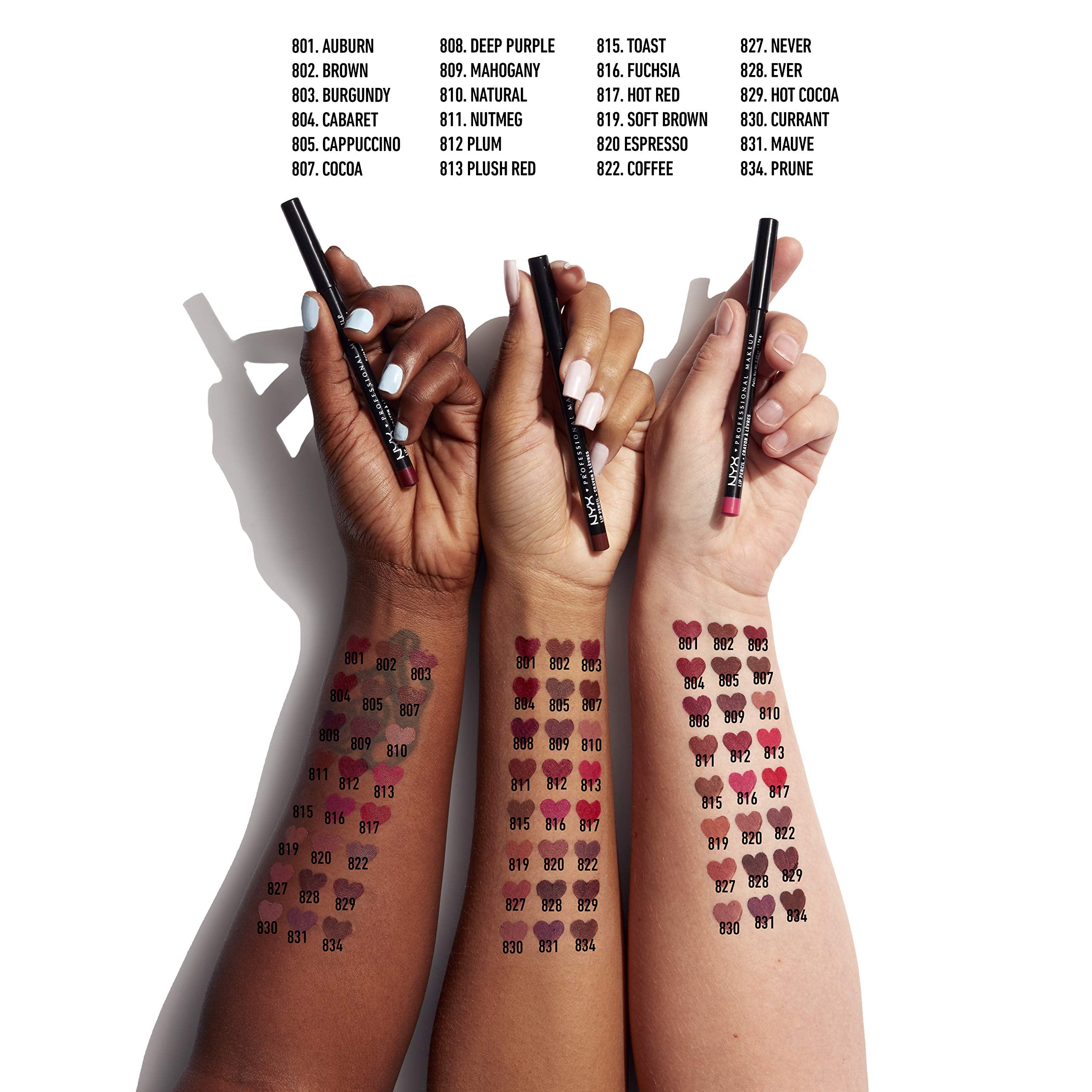 NYX PROFESSIONAL MAKEUP Slim Lip Pencil, Long-Lasting Creamy Lip Liner