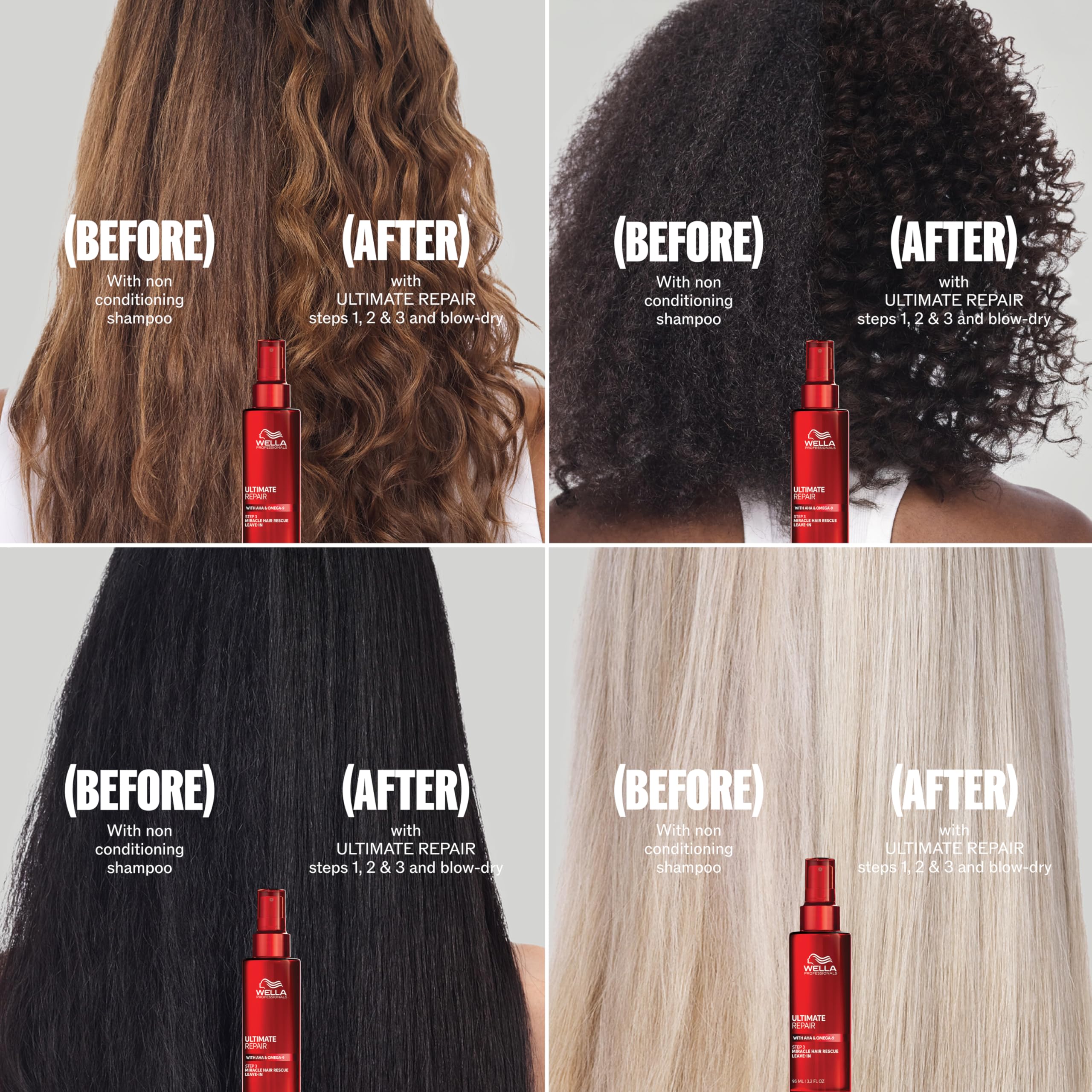 Wella Professionals ULTIMATE REPAIR Shampoo for Damaged Hair | Replenishes and Repairs | 33.8 Fl Oz - Packaging May Vary